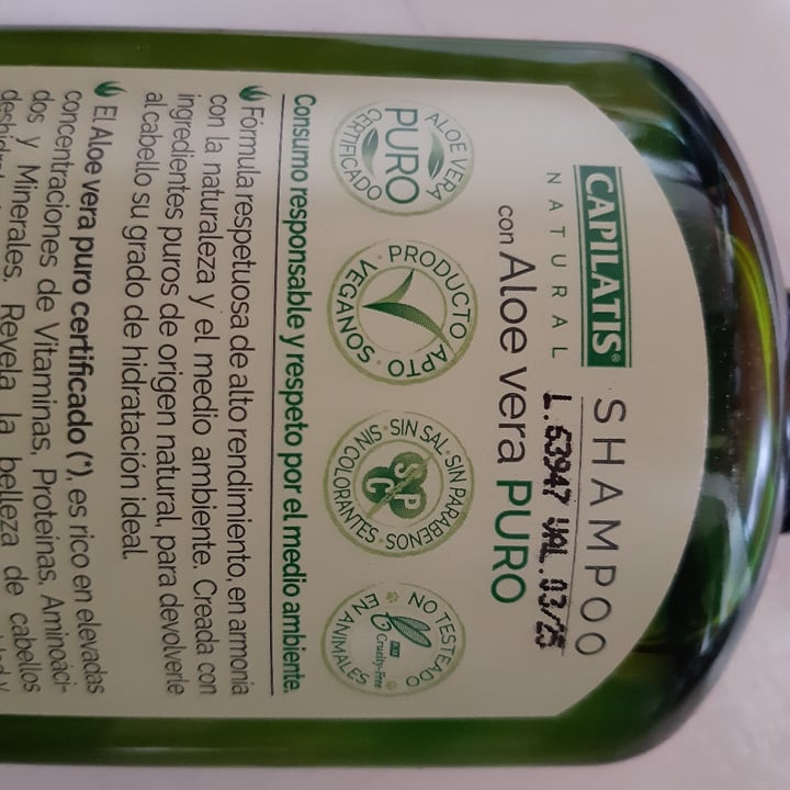 photo of Capilatis Shampoo Con Aloe Vera Puro shared by @rodriguezbrem on  02 May 2022 - review