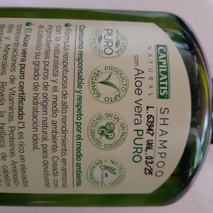review photo of Capilatis Shampoo Con Aloe Vera Puro shared by @rodriguezbrem on 02 May 2022 - review