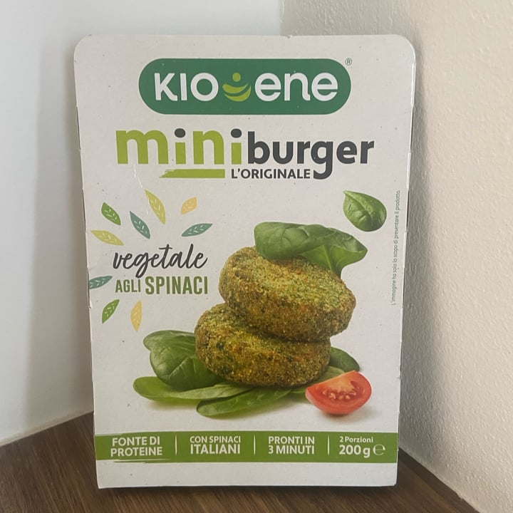 photo of Kioene Mini Burger Vegetale Agli Spinaci shared by @alevv on  10 Mar 2022 - review