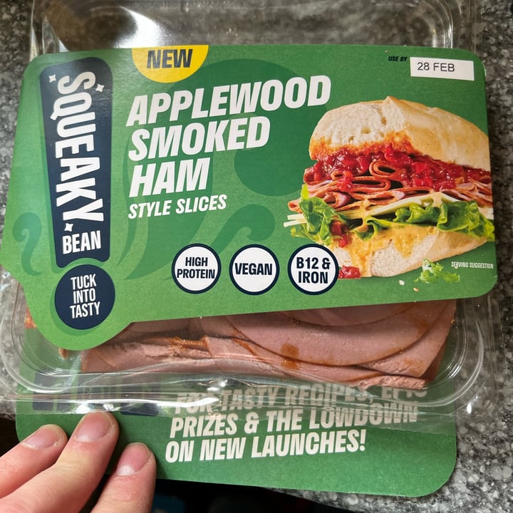 photo of Squeaky Bean Applewood smoked ham shared by @vegmart404 on  26 Feb 2022 - review