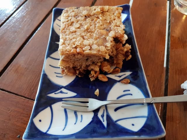 「Vegan flapjack」の料理の写真