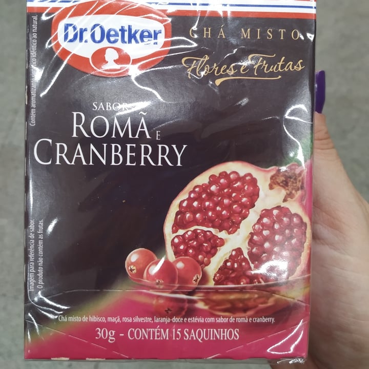 photo of Chá Dr. Oetker Cranberry chá de flores e frutas shared by @naninha123 on  08 May 2022 - review