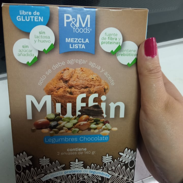 photo of p&n foods muffin legumbres y chocolate shared by @plantbasedconi on  02 May 2022 - review