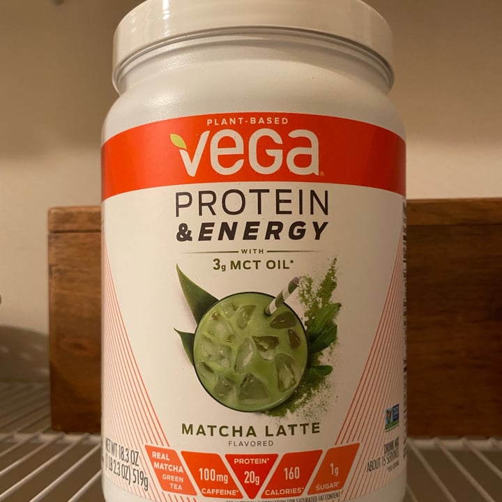 photo of Plant-Based Vega  Vega protein And Energy Matcha Latte shared by @rupertandhopperbuns on  27 Jun 2021 - review