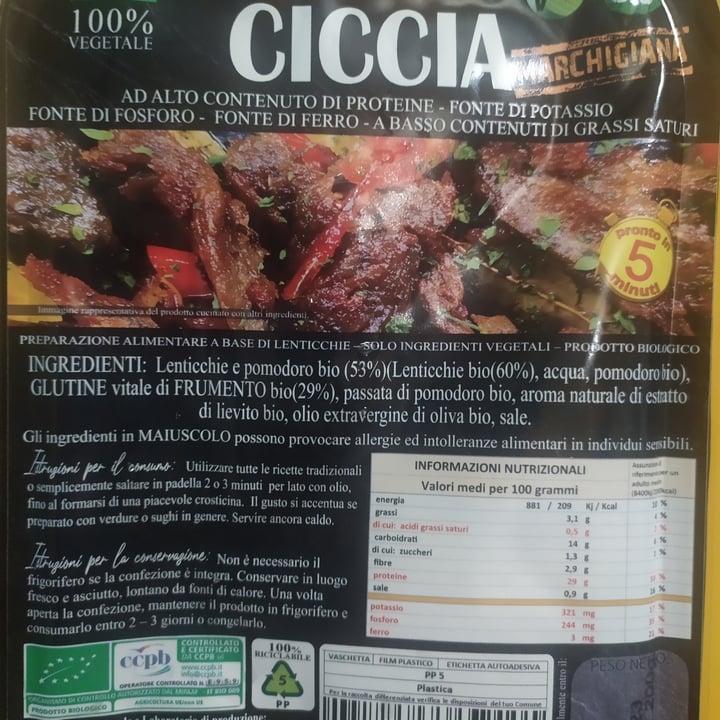 photo of TUTT' ALTRO Alimento Amico Ciccia marchigiana shared by @polpetta on  21 May 2022 - review