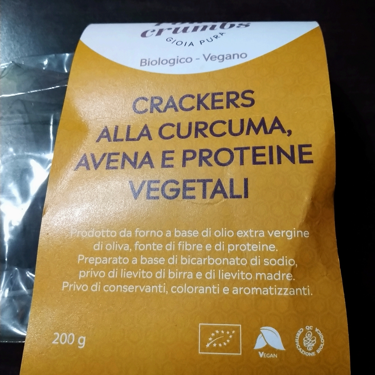Gioia pura Cracker curcuma, avena e proteine vegetali Reviews abillion