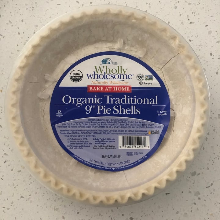 photo of Wholly Wholesome Organic Traditional 9" Pie Shells shared by @thetasmom13 on  02 Jun 2021 - review