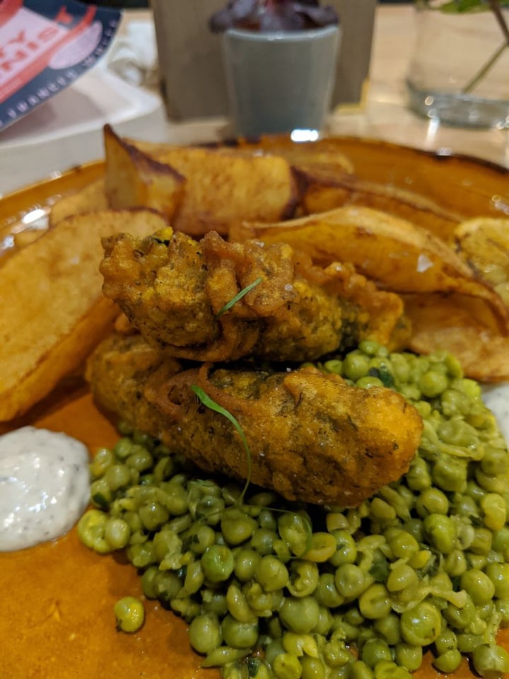 review photo of The Allotment Vegan Restaurant Fish And Chips shared by @barmyedamame on 13 Jan 2020 - review