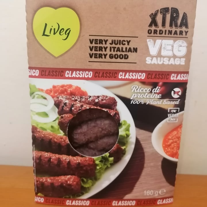 photo of Liveg Xtra Ordinary Veg Sausage shared by @asiagaleotti on  16 Dec 2021 - review