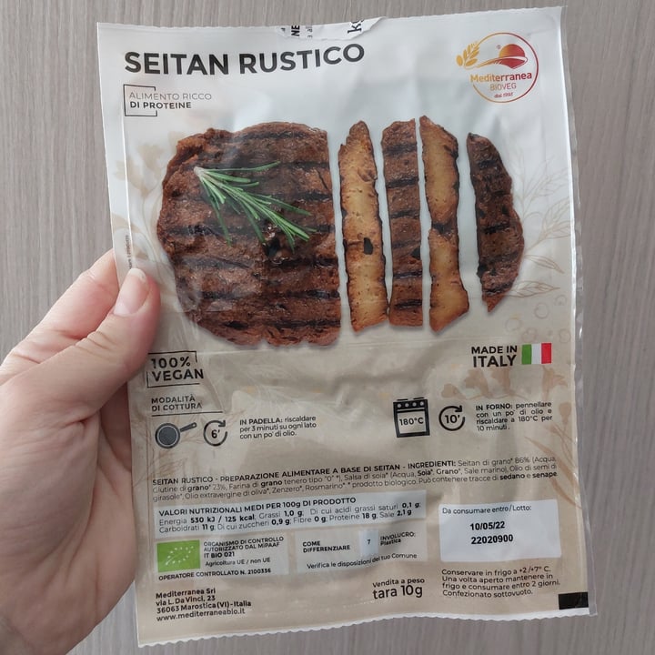 photo of Mediterranea BioVeg Seitan rustico shared by @twocabbageskitchen on  14 Jun 2022 - review