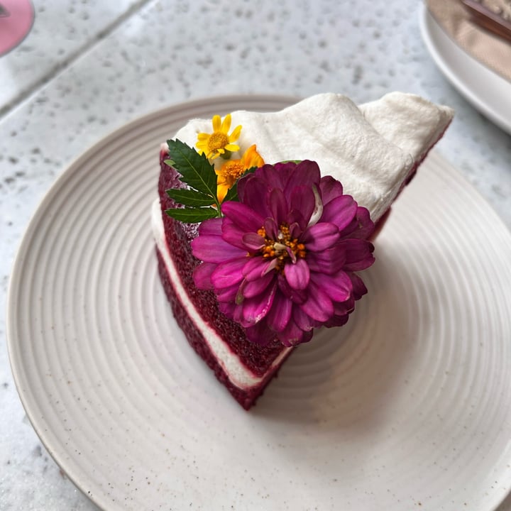 review photo of Nature’s Charm Vegan Cafe Red Velvet Cake shared by @wanlissa on 30 Sep 2022 - review