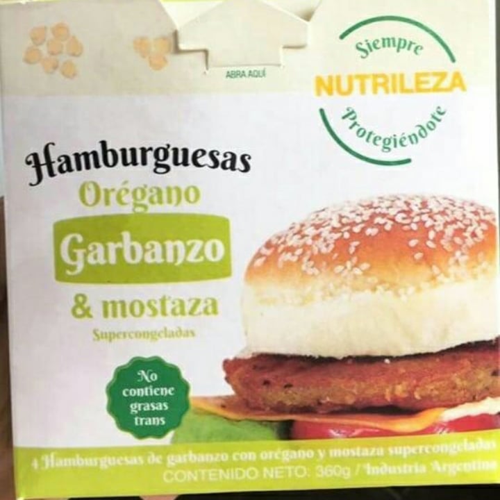 photo of Nutrileza Hamburguesas Orégano, Garbanzo & Mostaza shared by @florvegan on  03 Jun 2020 - review