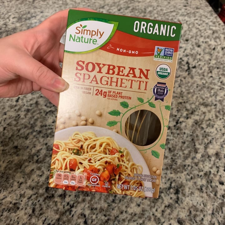 photo of Simply Nature Soybean Spaghetti shared by @aglanphear on  01 Jan 2021 - review