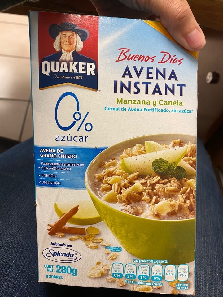 photo of Quaker Avena Instant Manzana Y Canela shared by @adhara on  30 Jan 2020 - review