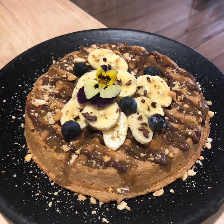 review photo of Zatua Miski Waffle de avena ( bananas y blueberries ) shared by @ivanjimenes on 05 Jul 2020 - review