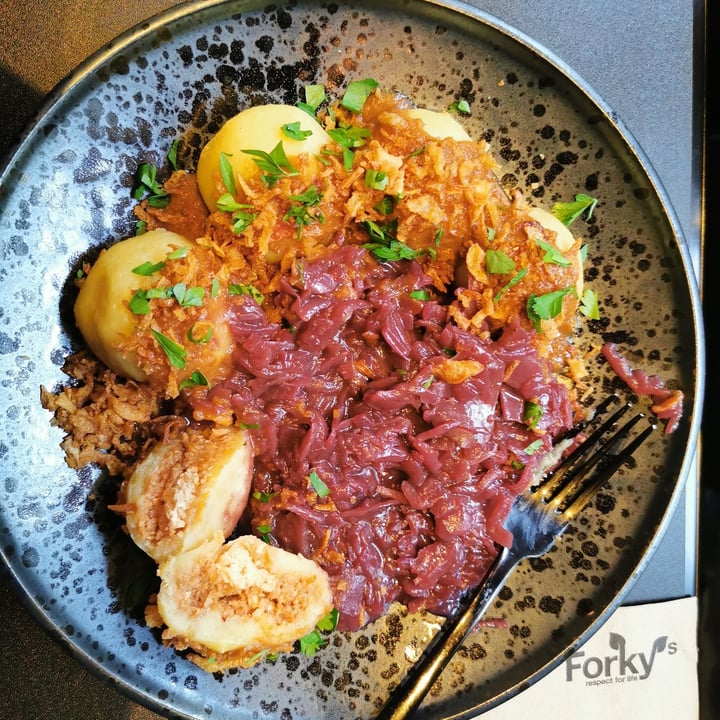 review photo of Forky's Speckknödel mit Rotkraut shared by @kacel on 04 Sep 2020 - review