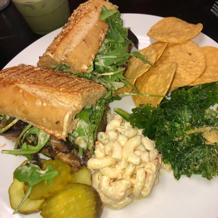review photo of Nature’s Plate Cafe & Juice Bar Nachos, Cauliflower Soup & Philly Cheesesteak shared by @alycat on 16 May 2020 - review