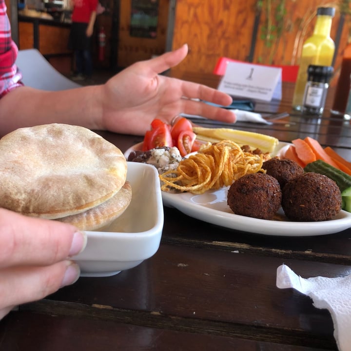 photo of Asher's Corner Cafe @ Ashers Farm Sanctuary Mezze platter shared by @ashers5 on  22 Sep 2020 - review
