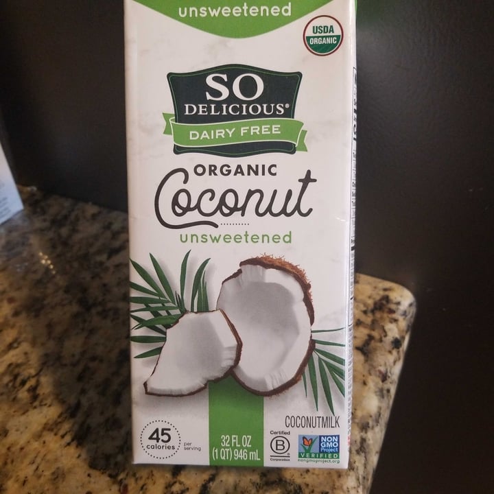 photo of So Delicious Dairy Free Organic Coconut Milk Beverage Unsweetened shared by @gonetobeach66 on  26 Jun 2021 - review