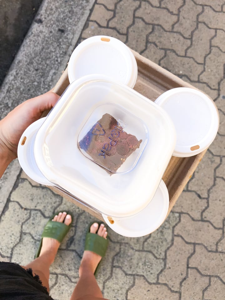 review photo of Moore & Moore Cafe Raw Brownie + Turmeric Latte shared by @rosiehope on 23 Jan 2018 - review