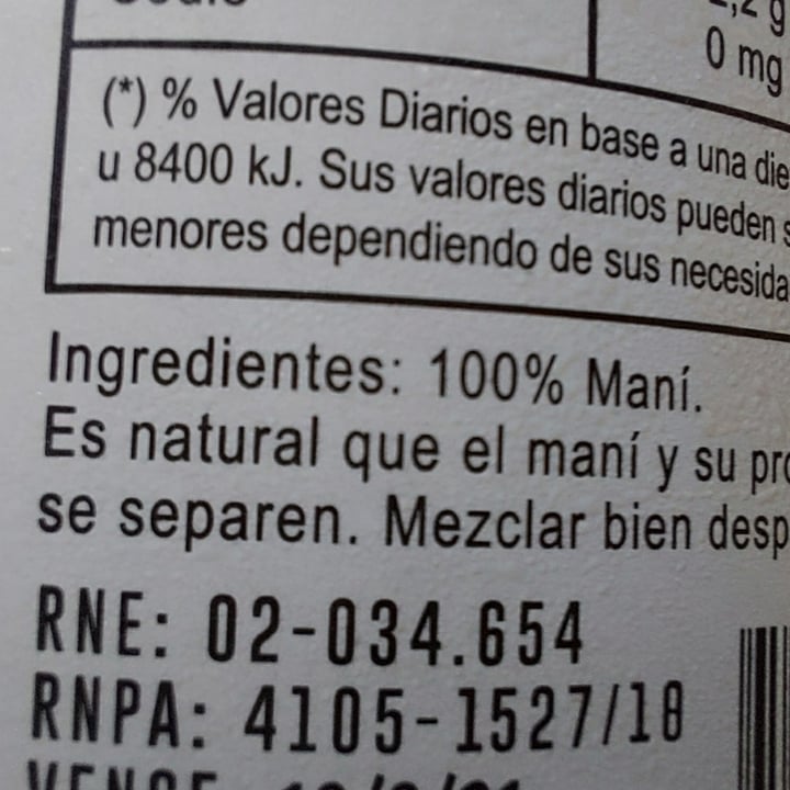 photo of Nina’s Mantequilla de Maní shared by @sofiadepaoli on  21 Jan 2021 - review