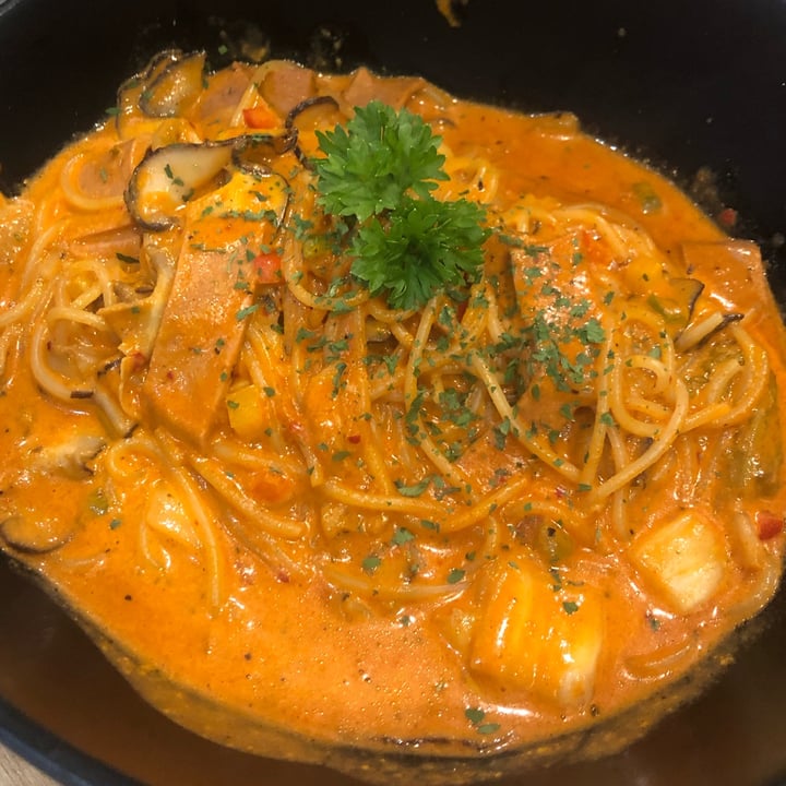 photo of Saute-San Kimchi Cream Spaghetti shared by @nicoletehyx on  01 Oct 2021 - review