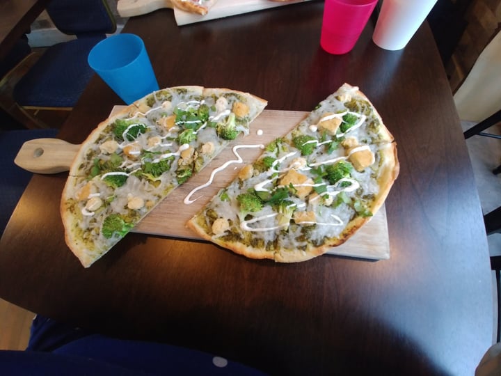 photo of Vegan Cave Cafe Pesto prana pizza shared by @nicoleanna on  22 Dec 2018 - review