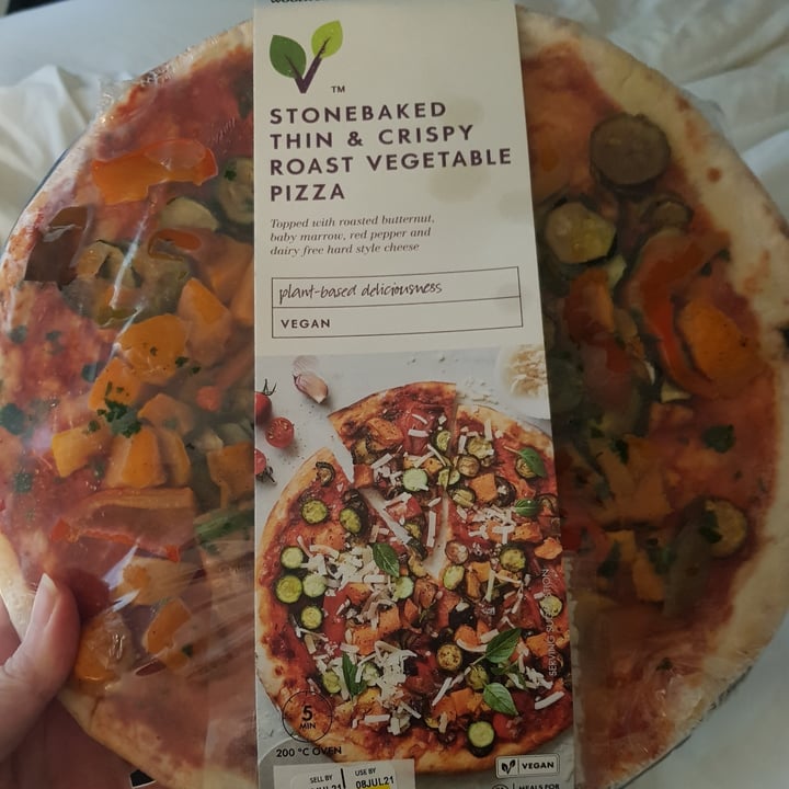 review photo of Woolworths Food Stone baked Thin And Crispy Roast Vegetable Pizza shared by @drewitt1990 on 08 Jul 2021 - review