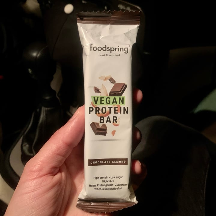 photo of Foodspring Vegan Protein Bar Chocolate Almond shared by @adele91m on  23 Mar 2022 - review