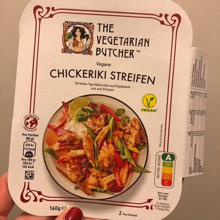 review photo of The Vegetarian Butcher Chickeriki Streifen shared by @franciiotto on 18 Oct 2022 - review