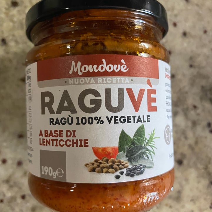 photo of Mondovè Ragù vegetale di lenticchie shared by @kys97 on  29 Mar 2022 - review