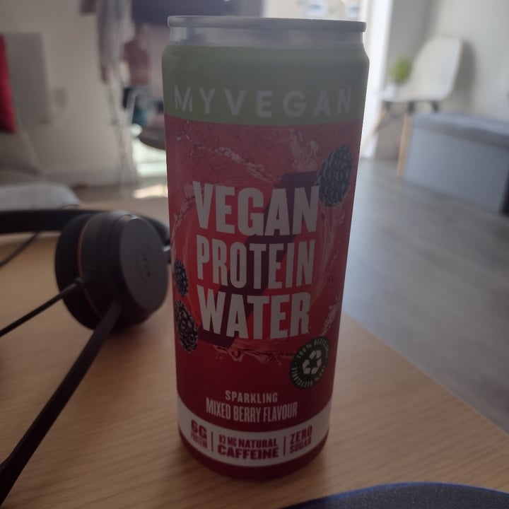 photo of MYVEGAN Protein Water Mixed Berry Flavour shared by @thedappervegan on  16 Jun 2021 - review