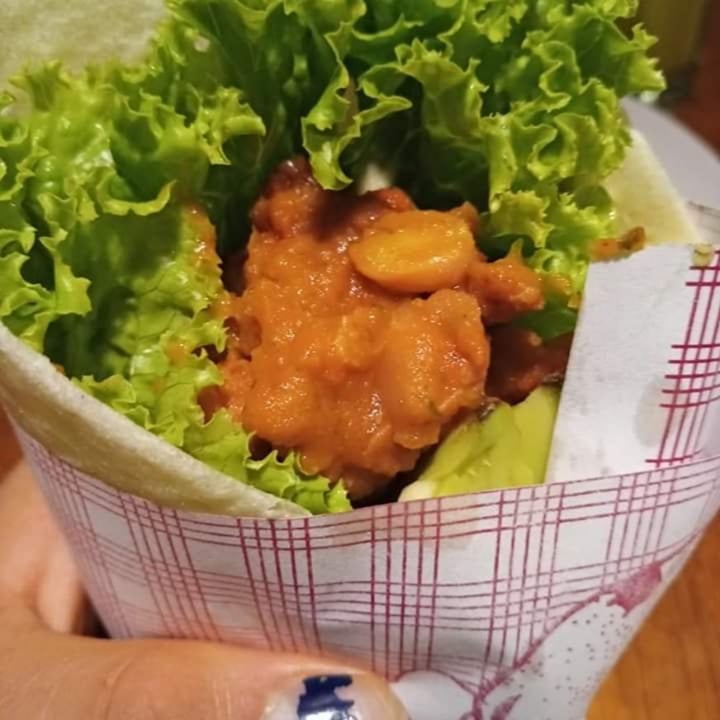 photo of "La Semilla" - Cafetería - Pastelería - Restaurant - Mirador Wraps Vegano, refresco de Acai, licuado de mango con lucuma y pan con Hummus shared by @andremperatriz on  27 Dec 2019 - review
