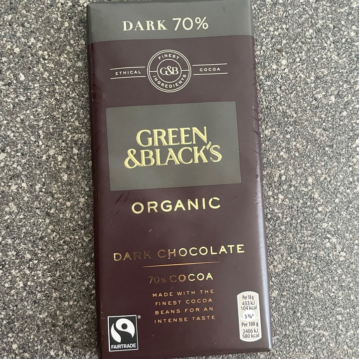 review photo of Green & Black's 70% Organic Dark Chocolate shared by @madvegbabe on 07 Aug 2021 - review