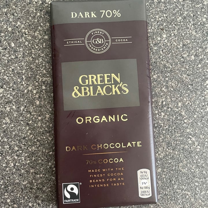 photo of Green & Black's 70% Organic Dark Chocolate shared by @madvegbabe on  07 Aug 2021 - review