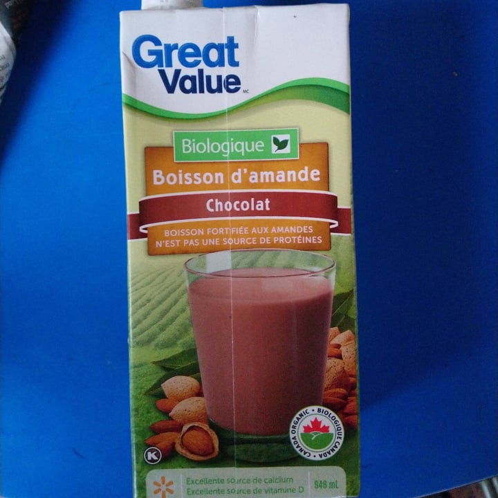 photo of Great Value  Chocolate Almond Milk shared by @catamartins on  27 Jun 2021 - review