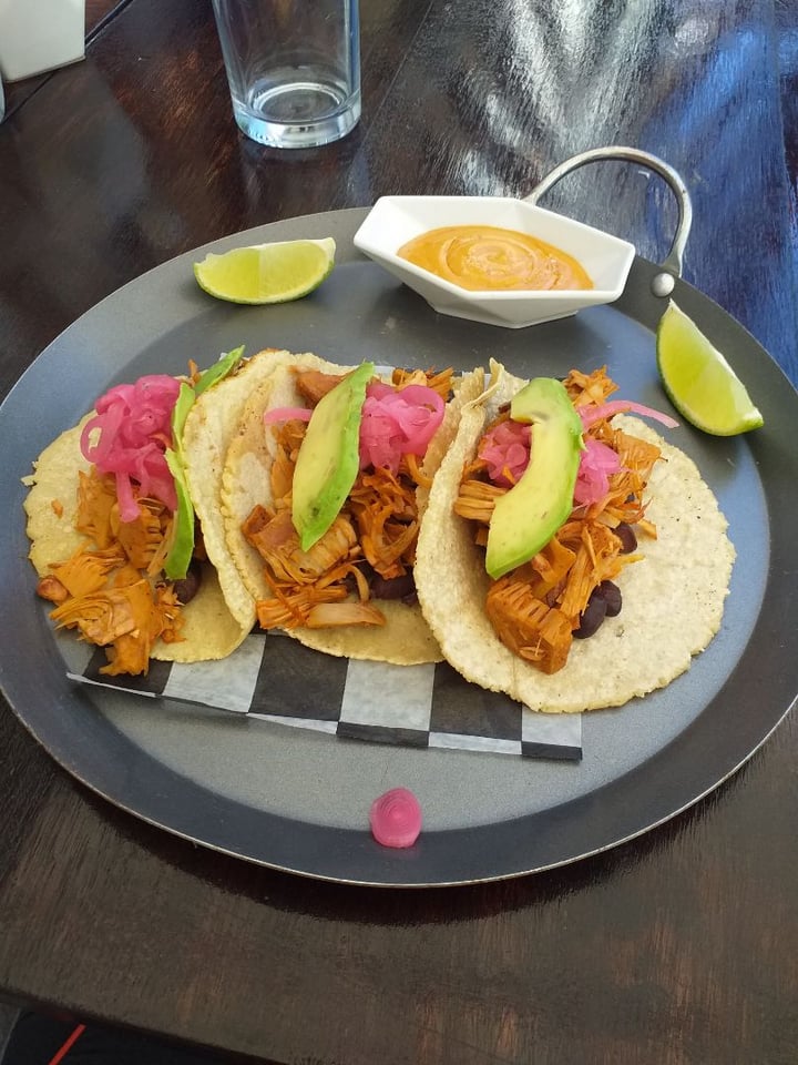 photo of The Pitted Date Vegan Restaurant, Bakery and Café Tacos De Yaca Pibil shared by @omar0505 on  31 Mar 2020 - review
