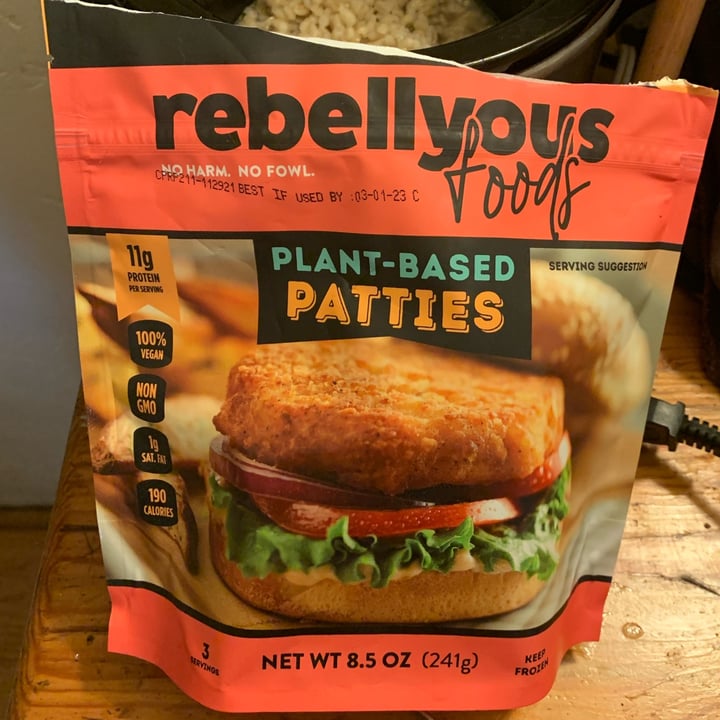 photo of Rebellyous Foods Plant-based Patties shared by @unejanie on  04 Jul 2022 - review