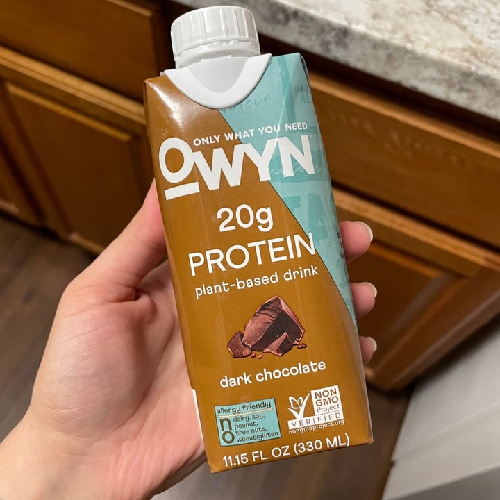 photo of OWYN Protein Drink Dark Chocolate shared by @soularflare on  26 Apr 2021 - review