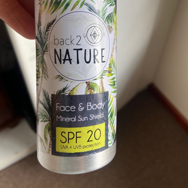 photo of Back 2 Nature FACE & BODY MINERAL SUN SHIELD shared by @liekies on  31 Mar 2021 - review