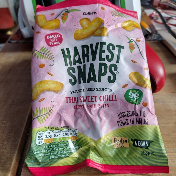 photo of Calbee Harvest Snaps Thai Sweet Chilli Crispy Lentil Puffs shared by @jonwoodler on  08 Jun 2022 - review