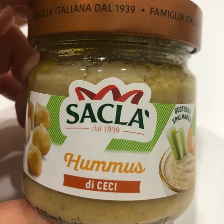photo of Sacla' Hummus di ceci - in vetro shared by @elisacarleo on  03 Jul 2022 - review