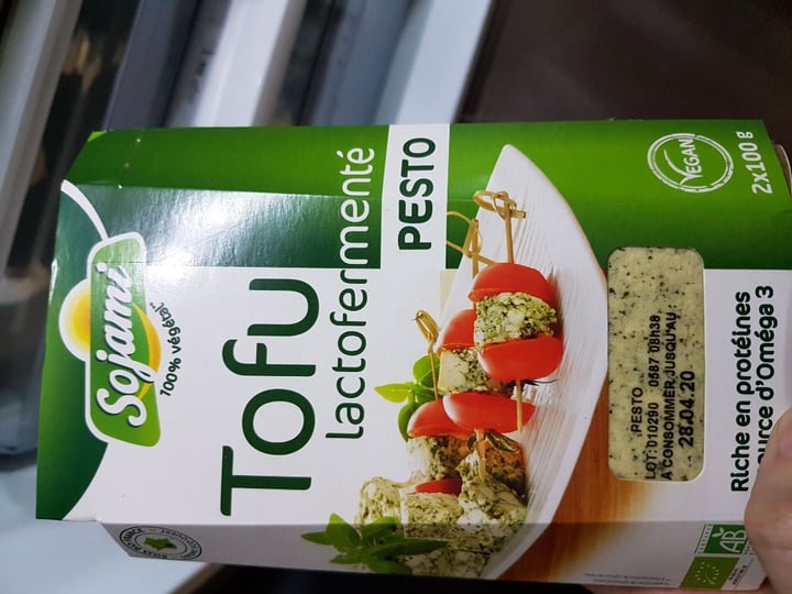 review photo of Sojami Tofu Lactofermenté Pesto shared by @vivelesdindons on 15 Mar 2020 - review