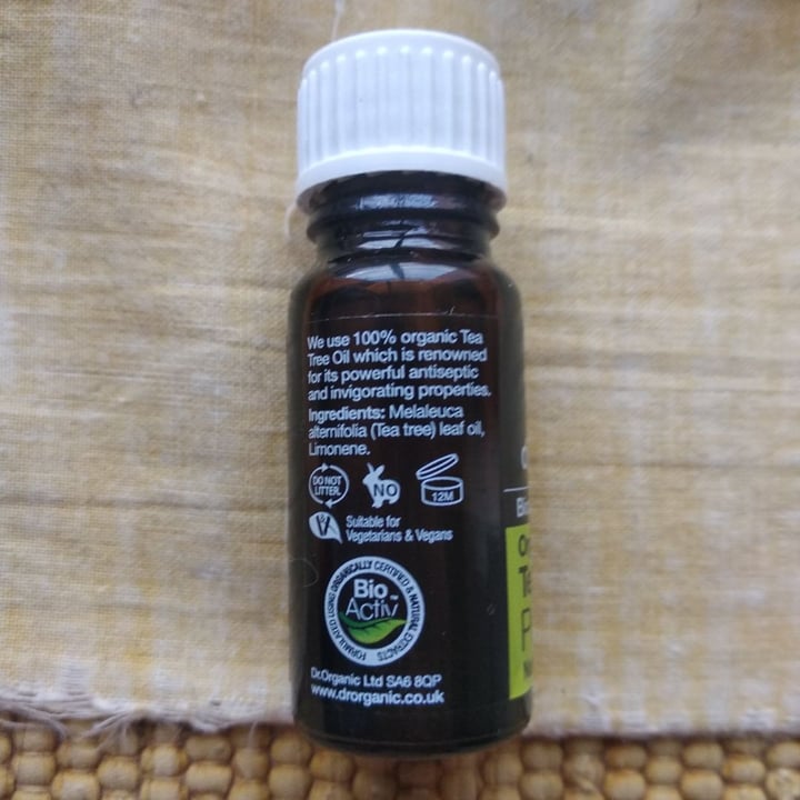 photo of dr.organic Tea Tree Pure Oil shared by @myvegang on  05 Apr 2020 - review