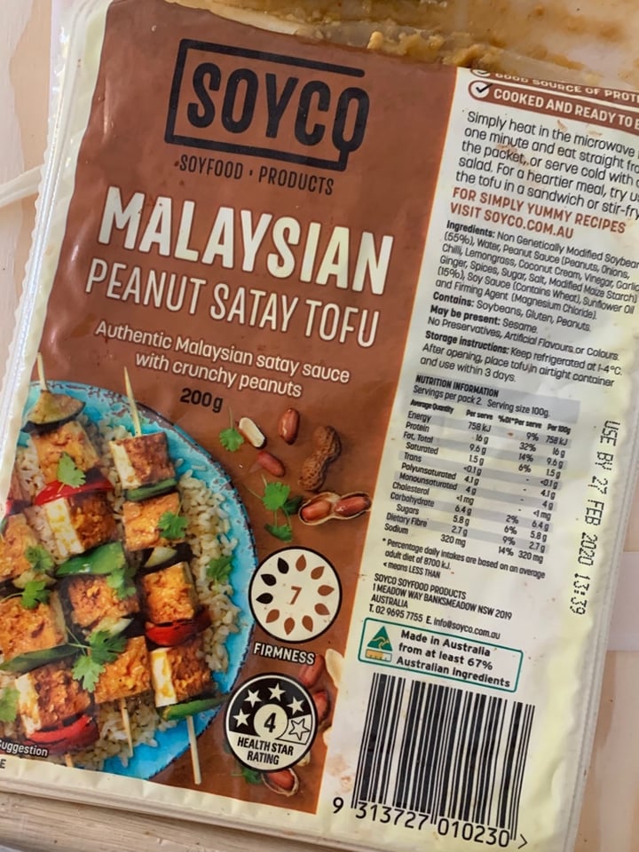 photo of Soyco Malaysian Peanut Satay Tofu shared by @hakamme on  17 Mar 2020 - review