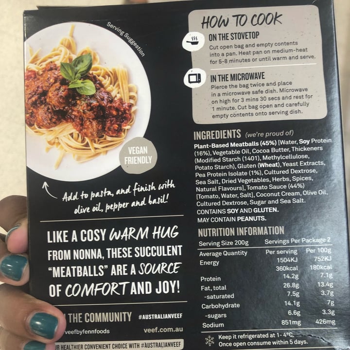 review photo of Veef Plant Based Meatballs shared by @hh08 on 20 Feb 2022 - review
