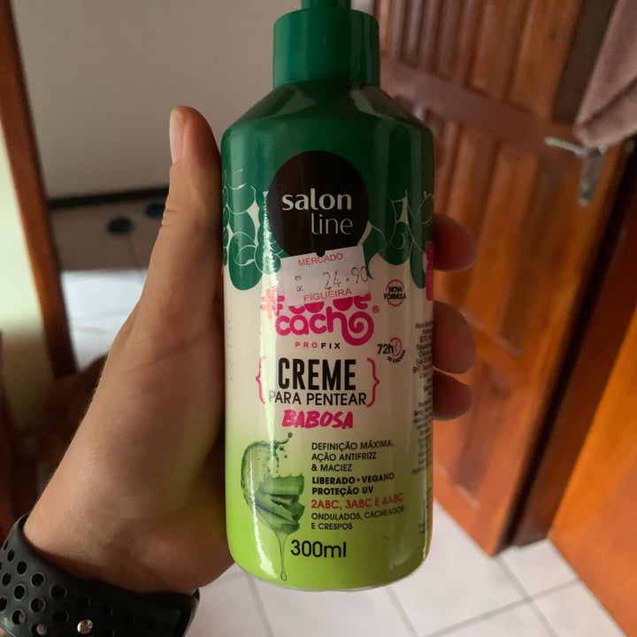 photo of Salon line #Tô de cachinho Creme para pentear shared by @nayaraacosta on  03 Feb 2022 - review