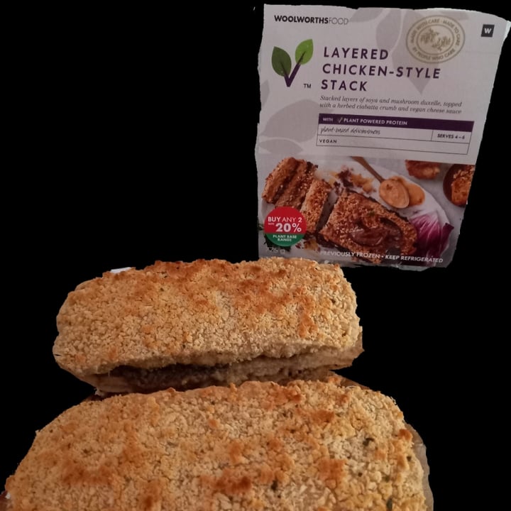 review photo of Woolworths Food Layered Chicken-style Stack shared by @nicole963 on 01 Apr 2022 - review