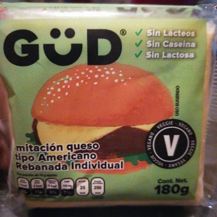 photo of GüD Imitación Queso tipo Americano shared by @greensagittarius8 on  01 Feb 2021 - review