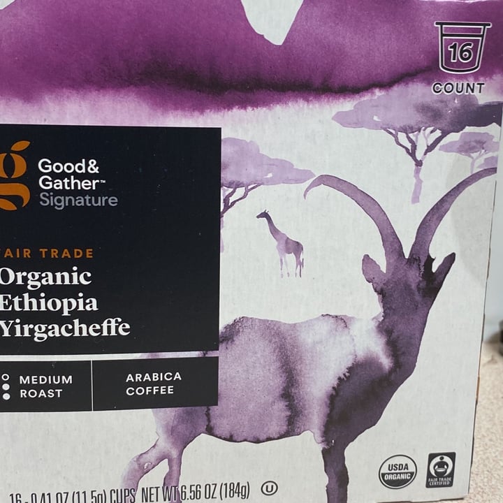 photo of Good & Gather Organic Ethiopia Yirgacheffe shared by @pbogert on  16 Feb 2022 - review